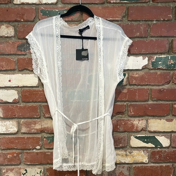 The KOOPLES Lace sheer kimono size XS NWT - Picture 1 of 5